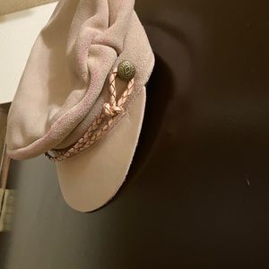 SOLD ELSEWHERE - Brixton Fiddler Cap LIKE NEW - Blush Suede